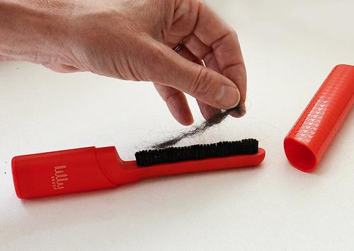 Show full view: Lilly Brush Hair Clean-up Dog & Cat Brush & Cap, Red slide 5 of 11