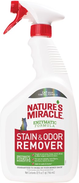 Nature's Miracle Cat Enzymatic Stain Remover & Odor Eliminator Spray, 32-oz bottle slide 1 of 4