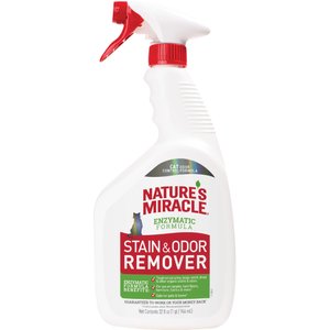 Nature's Miracle Cat Enzymatic Stain Remover & Odor Eliminator Spray, 32-oz bottle