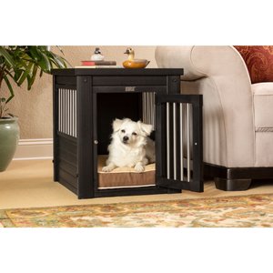 New Age Pet ecoFLEX Single Door Furniture Style Dog Crate & End Table, Espresso, 23 inch