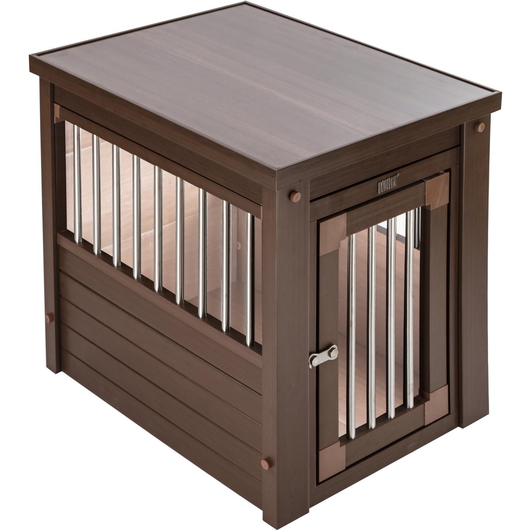 NEW AGE PET ecoFLEX Single Door Furniture Style Dog Crate & End Table ...