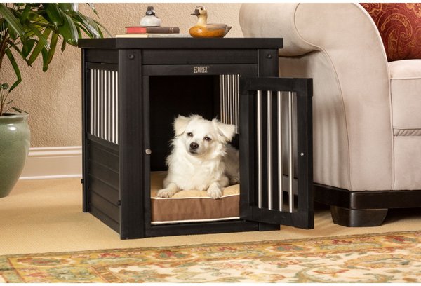 New Age Pet ecoFLEX Single Door Furniture Style Dog Crate & End Table, Espresso, 29 inch slide 1 of 10