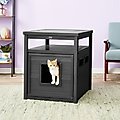 New Age Pet ECOFLEX Litter Box Cover End Table, Espresso, Jumbo