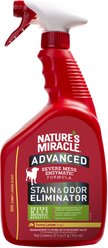 Nature's Miracle Advanced Dog Enzymatic Stain Remover & Odor Eliminator Refill, Sunny Lemon, 32-oz bottle