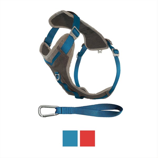 Kurgo Journey Nylon Reflective Dual Clip Dog Harness, Blue, Small: 16 to 22-in chest slide 1 of 10