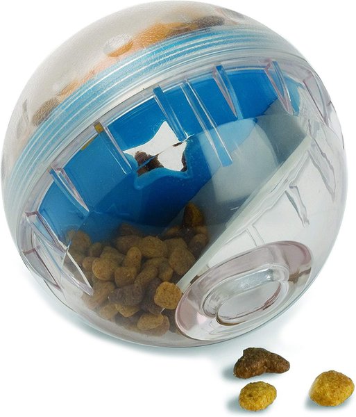 PET ZONE IQ Treat Dispenser Ball Dog Toy, 4-in - Chewy.com