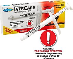 Farnam Ivercare Ivermectin Horse Dewormer Paste, Apple Flavor, .26-oz syringe, 1 count
