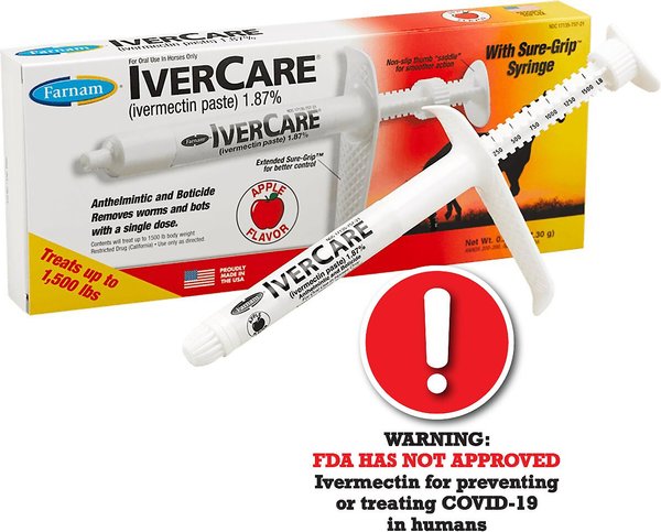 Farnam Ivercare Ivermectin Horse Dewormer Paste, Apple Flavor, .26-oz syringe, 1 count slide 1 of 8