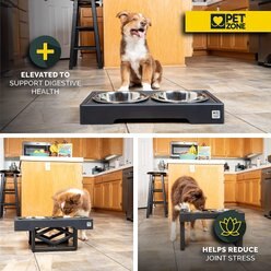 Pet Zone Designer Diner Adjustable Elevated Dog & Cat Bowls, 7-cup slide 2 of 7