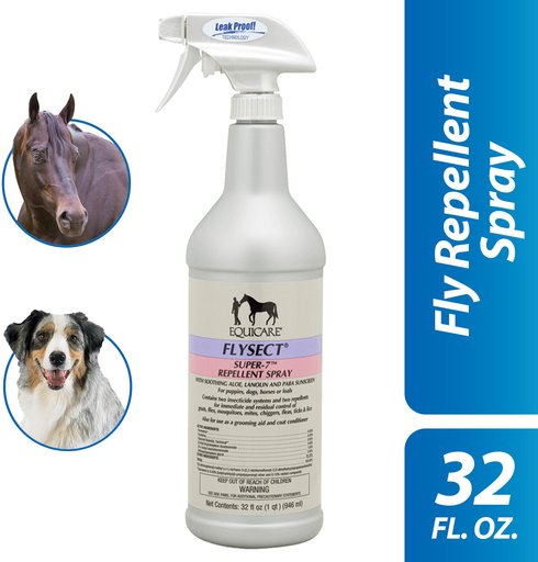 Farnam Equicare Flysect Dog & Horse Repellent Spray, 32-oz bottle