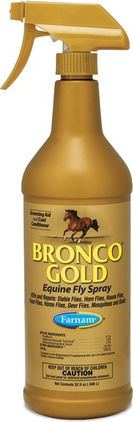 Farnam Bronco Gold Equine Fly Horse Spray, 1-qt bottle slide 1 of 3