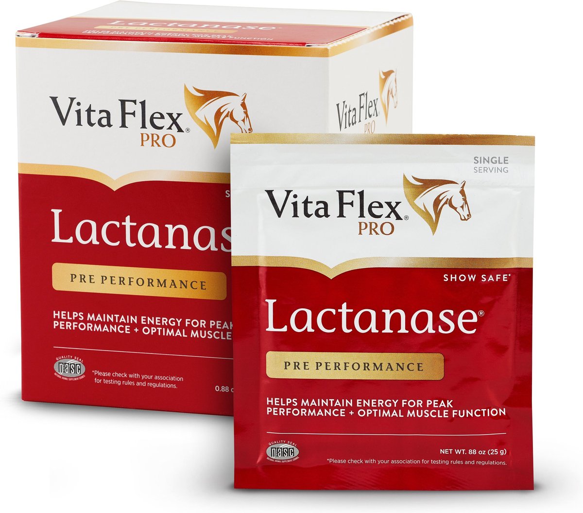 VITA FLEX PRO Lactanase Muscle & Metabolism Powder Horse Supplement, 25 ...