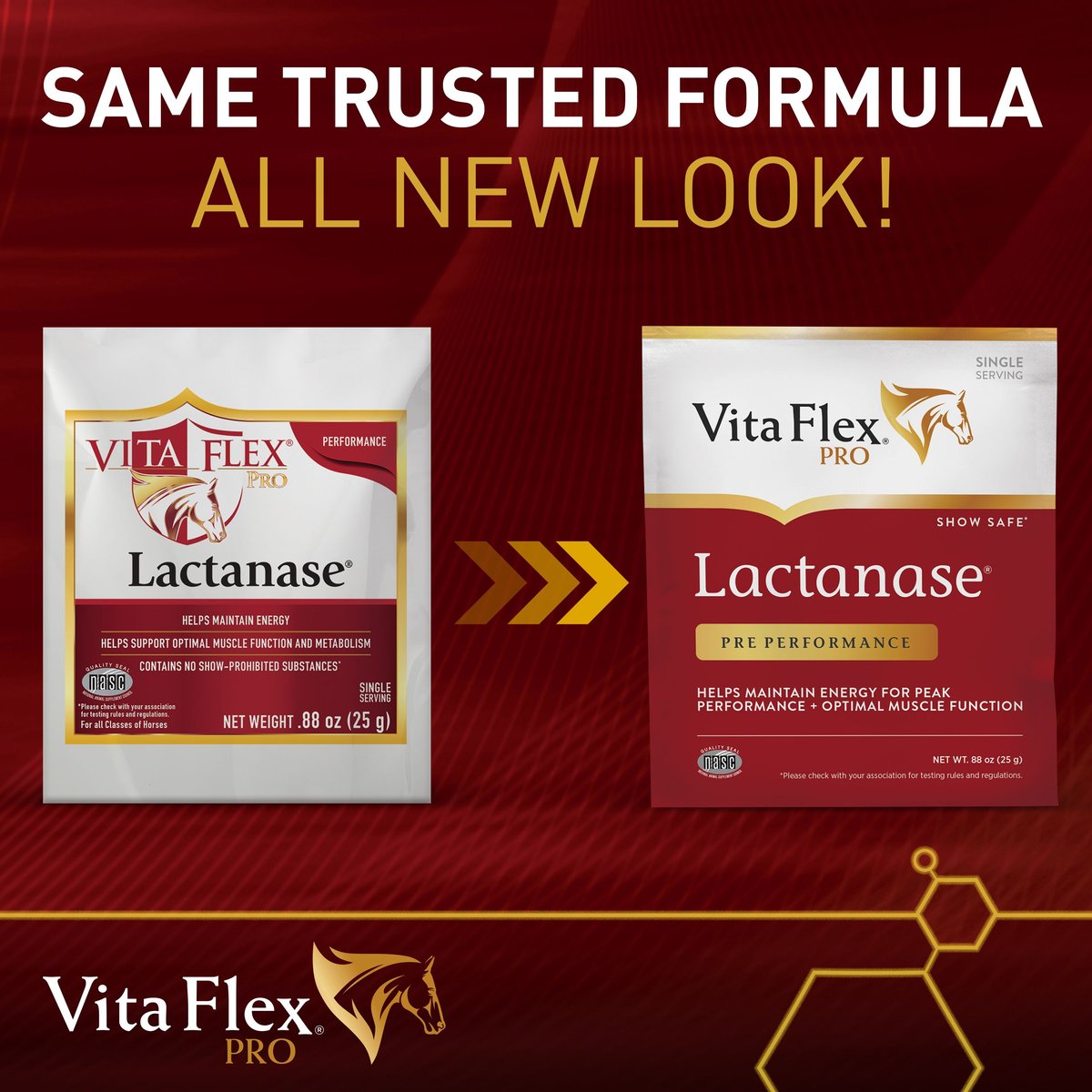VITA FLEX PRO Lactanase Muscle & Metabolism Powder Horse Supplement, 25 ...