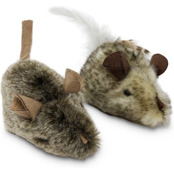 Ethical Pet Plush Mouse & Rattling Noise Cat Toy