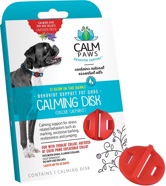 Calm Paws Behavior Support Calming Disk Collar Attachment for Dogs