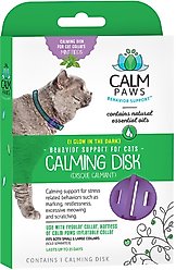 Calm Paws Behavior Support Calming Disk Collar Attachment for Cats