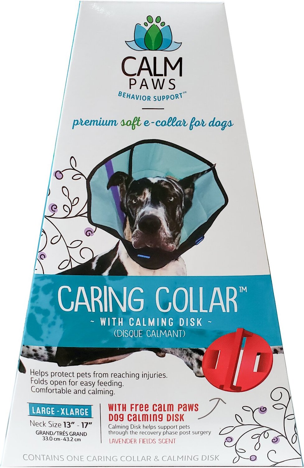 Small Calm Paws Dog Caring Collar with Calming 