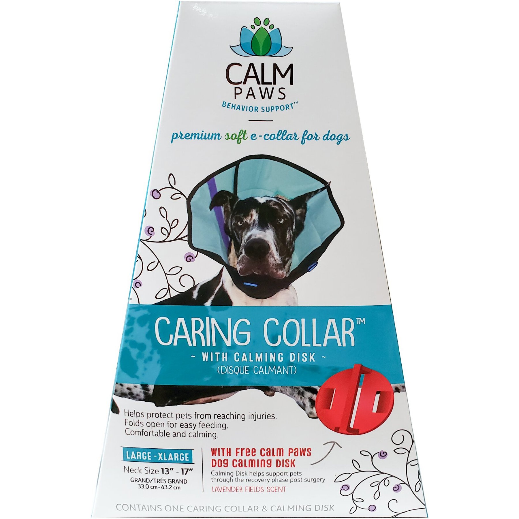 Calm Paws - Dog Calming Caring Collar - Large