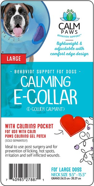 Calm Paws Calming Dog E-Collar, Large slide 1 of 5