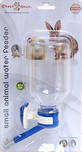 CHOCO NOSE No-Drip Small Animal Water Bottle, Color Varies, 10mm Nozzle,  Long 