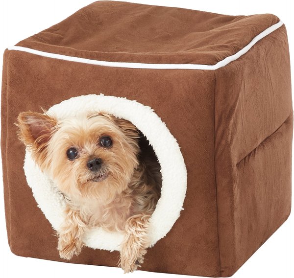 Petmaker Cozy Cave Enclosed Cube Covered Dog Bed