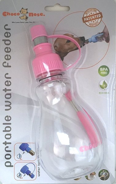 Choco Nose Modern Portable Dog, Cat & Small Animal Water Bottle, Color Varies, 16mm Nozzle, 8-oz slide 1 of 8