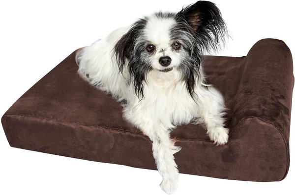 BIG BARKER Jr. Pillow Top with Headrest Orthopedic Dog Bed Chocolate Small Chewy