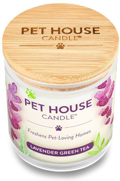 Pet House Lavender Green Tea Natural Plant-Based Wax Candle