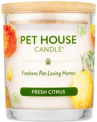 Pet House Fresh Citrus Natural Plant-Based Wax Candle, 9-oz jar
