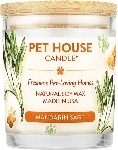 Pet House Mandarin Sage Natural Plant-Based Wax Candle, 9-oz jar slide 1 of 6