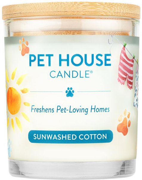 Pet House Sunwashed Cotton Natural Soy Candle, 9-oz jar slide 1 of 7