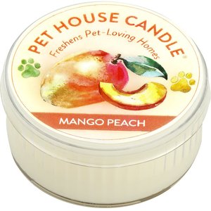 Pet House Mango Peach Natural Plant-Based Candle, 1.5-oz jar