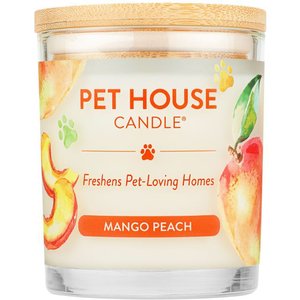 Pet House Mango Peach Natural Plant-Based Wax Candle, 9-on jar