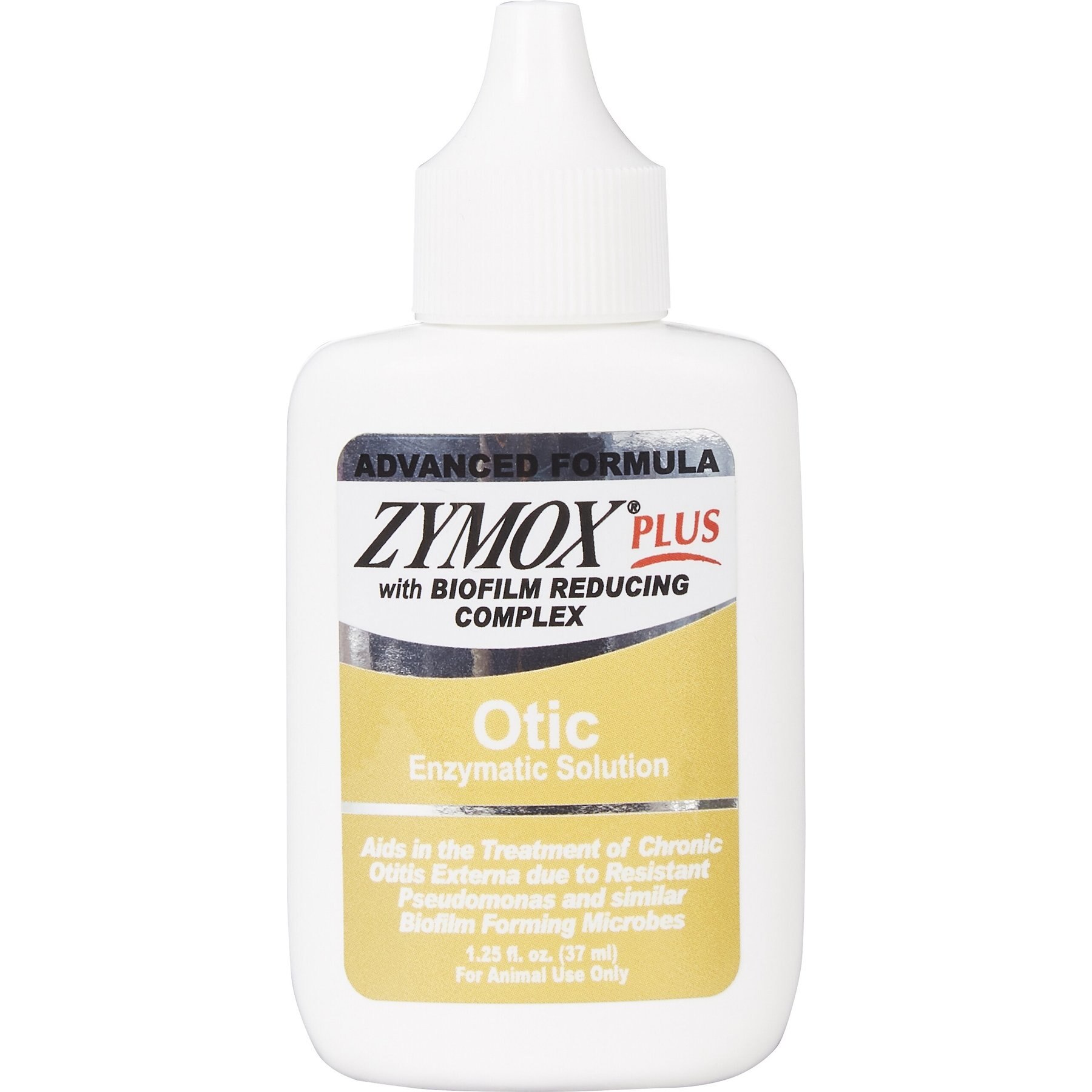 Zymox Plus Advanced Formula Otic Dog & Cat Ear Infection Solution, 1.25-oz  bottle