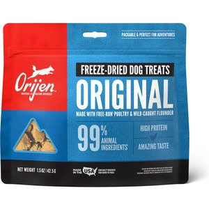 ORIJEN Original Grain-Free Freeze-Dried Dog Treats, 1.5-oz bag