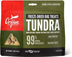ORIJEN Tundra Grain-Free High-Protein Freeze-Dried Dog Treats, 1.5-oz bag