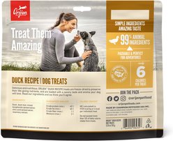 ORIJEN Free-Run Duck Formula Grain-Free Freeze-Dried Dog Treats, 3.25-oz bag slide 2 of 5