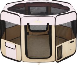 Zampa Pet Folding Soft-sided Dog & Cat Playpen, Pink, Medium slide 2 of 5