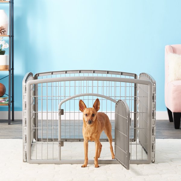 Discontinued IRIS 4Panel Plastic Exercise Dog Playpen with Door