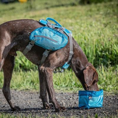 Show full view: Kurgo Zippy Travel Polyester Dog Bowl, Blue, 6-cup slide 5 of 8
