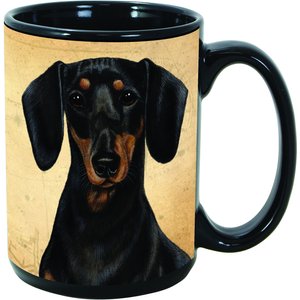 Pet Gifts USA My Faithful Friend Dog Breed Coffee Mug, Dachshund, Black & Tan, 15-oz