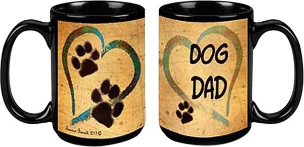 Pet Gifts USA Pawmarks on My Heart "Dog Dad" Coffee Mug, 15-oz slide 1 of 1