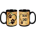 Pet Gifts USA Pawmarks on My Heart "Dog Dad" Coffee Mug, 15-oz