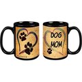 Pet Gifts USA Pawmarks on My Heart "Dog Mom" Coffee Mug, 15-oz
