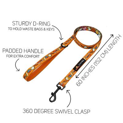 Show full view: Sassy Woof Garfield Dog Leash, One Size: 5-ft long, 1-in wide slide 5 of 6