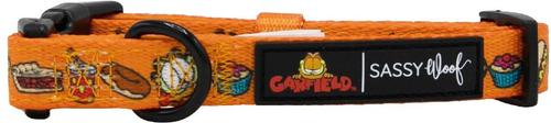 Show full view: Sassy Woof Garfield Dog Collar, X-Small: 7 to 9.5-in neck, 1/2-in wide slide 3 of 5