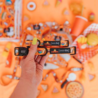 Show full view: Sassy Woof Garfield Dog Collar, Medium: 12.6 to 19.7-in neck, 1-in wide slide 5 of 5