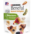 Purina Beneful Baked Delights Snackers with Apples, Carrots, Peas & Peanut Butter Dog Treats, 22-oz bag