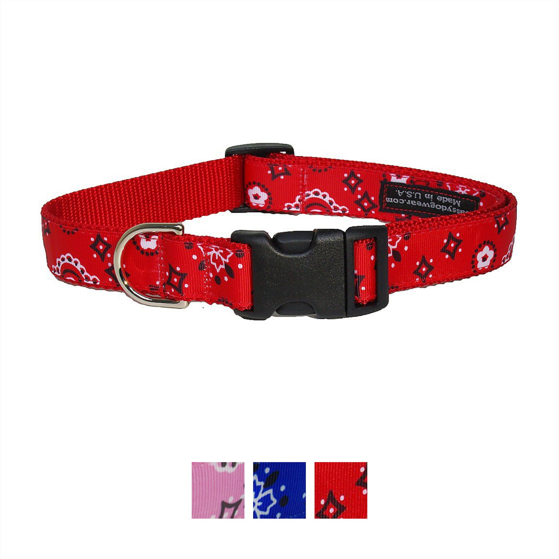 Sassy Dog Wear Bandana Dog Collar, Medium