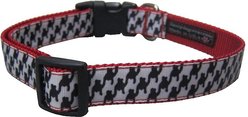 Sassy Dog Wear Houndstooth Dog Collar, Black & White, Small slide 2 of 2